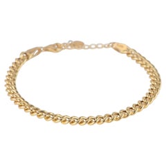 Bracelet à maillons cubains « Miami » en or 14 carats, 7,5 pouces, largeur 4,4 mm, R2098