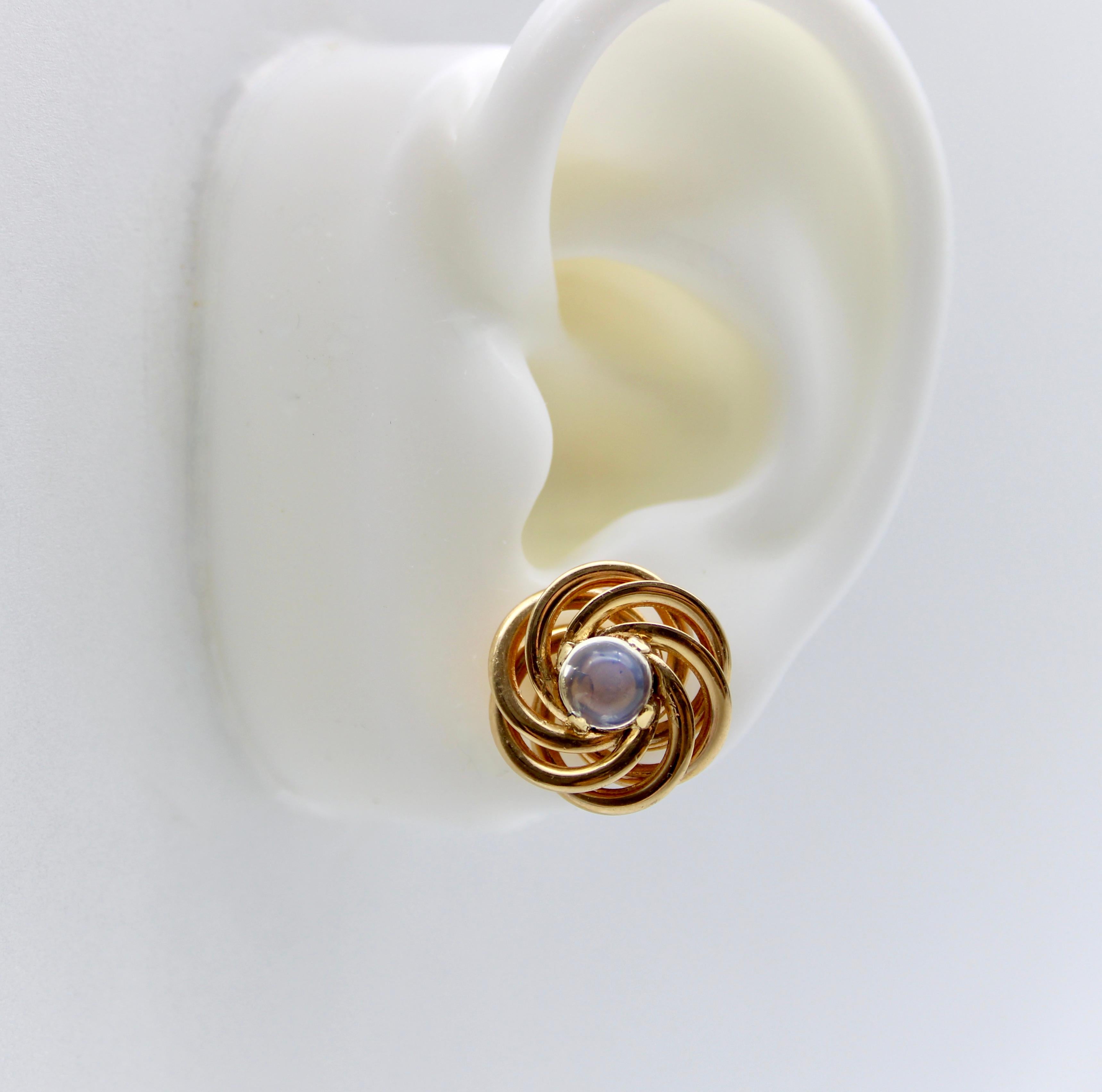 love knot pearl earrings