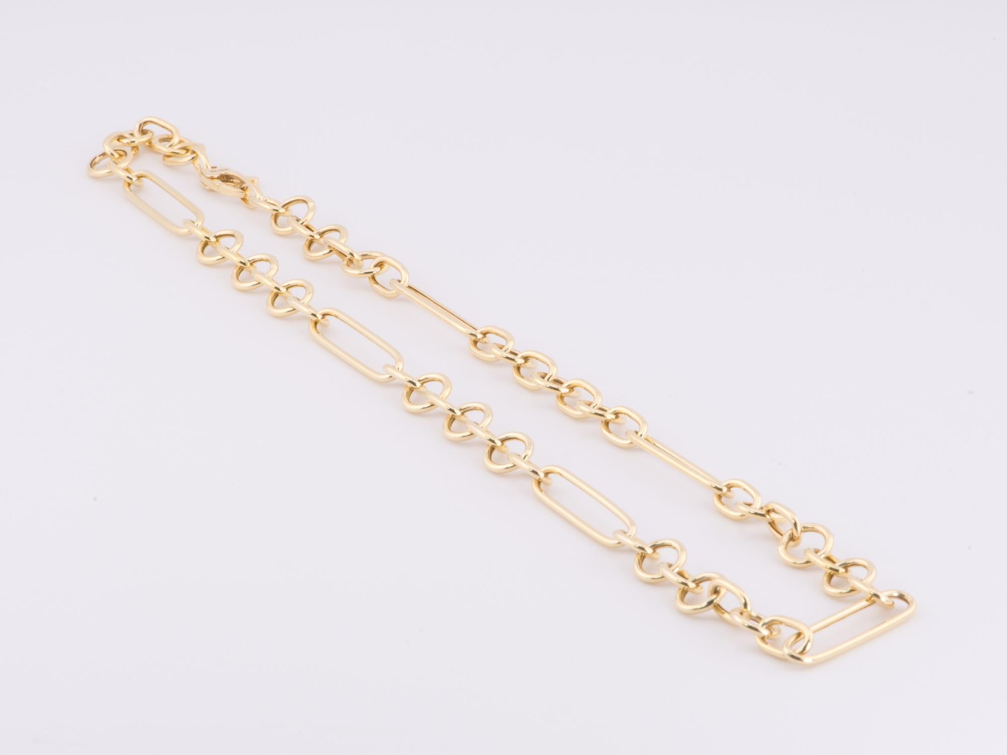 white and yellow gold mixed chain