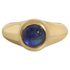 Anello Mood in oro 14k con pietra colorata cabochon