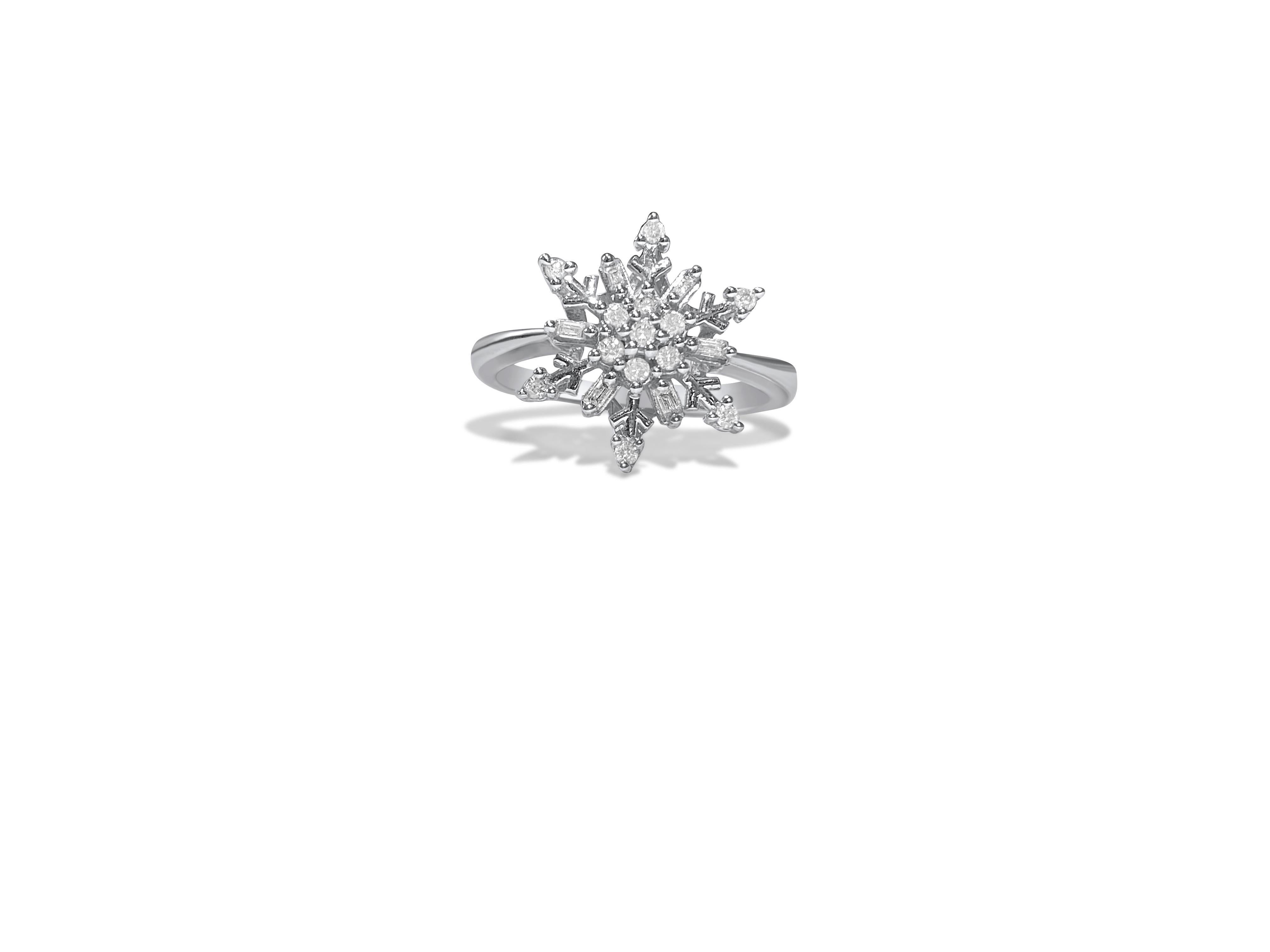Women's 14k Gold. Natural 0.50 Carat Diamond Custom Ring For Sale