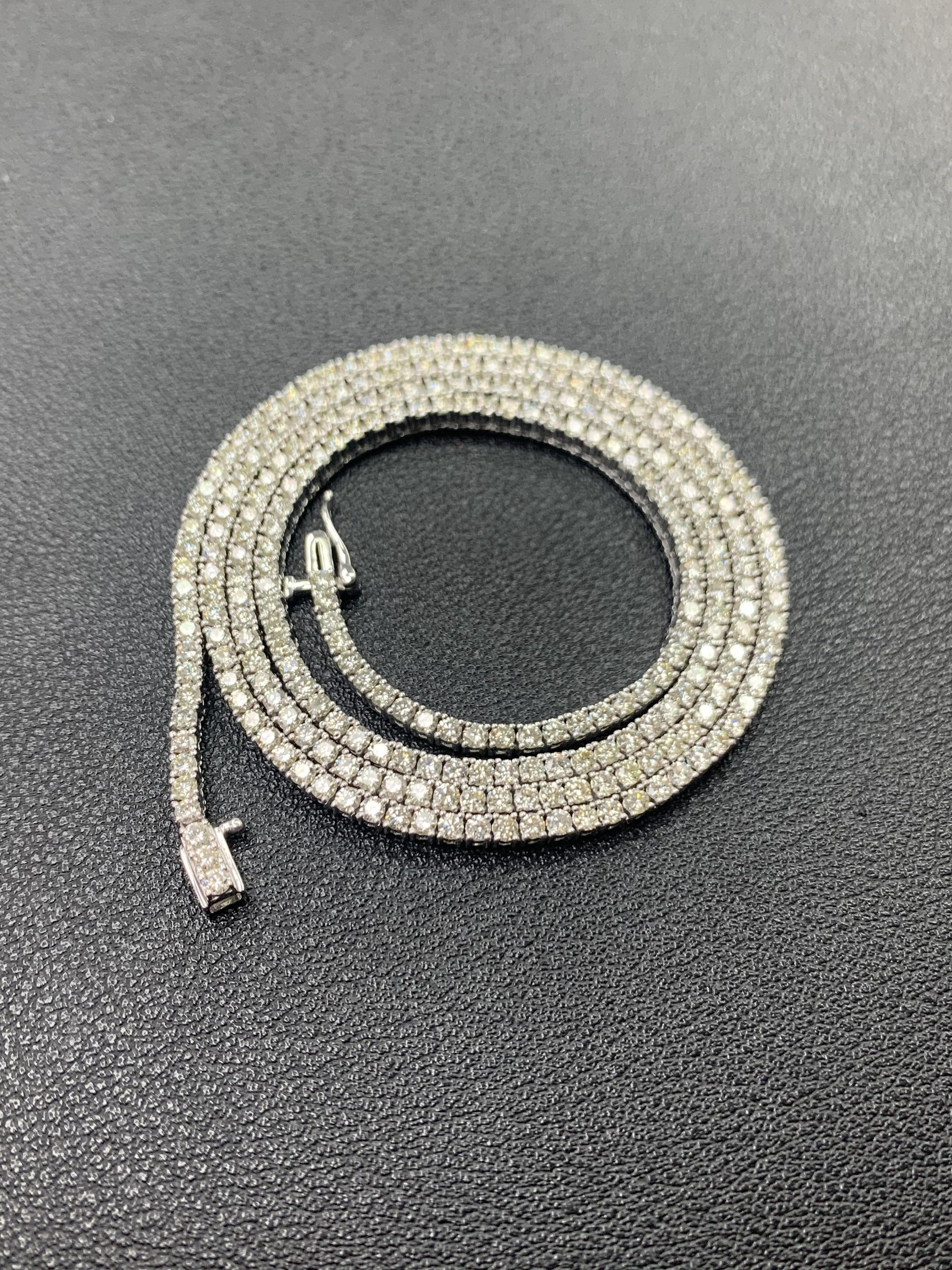 Item specifics
Condition:	
New with tags:
Main Stone Creation:	Natural
Metal Purity:	14k
Country/Region of Manufacture: United States
Total Carat Weight: 10 Carat
Style: Tennis
Base Metal: White Gold, 14k
Clarity:	SI1-SI2
Diamond Color: i
Total