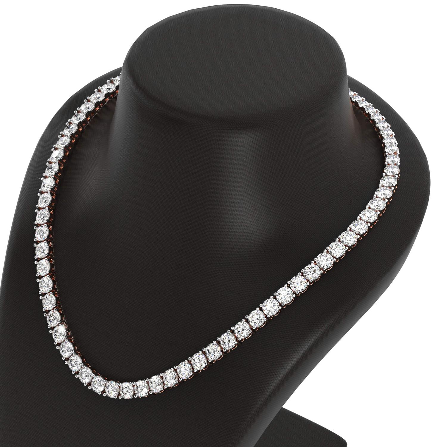 Main Stone Creation: Natural
Metal Purity: 14k
Country/Region of Manufacture:United States
Total Carat Weight: 23.05 Carat
Style: Tennis
Base Metal: 14k White Gold
Clarity: VS/SI1
Diamond Color : H/I (PLEASE MESSAGE US FOR H/I)
G/H
PLEASE MENTION
