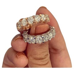 14K Gold Natural 7 Carat Eternity Band Diamond Ring