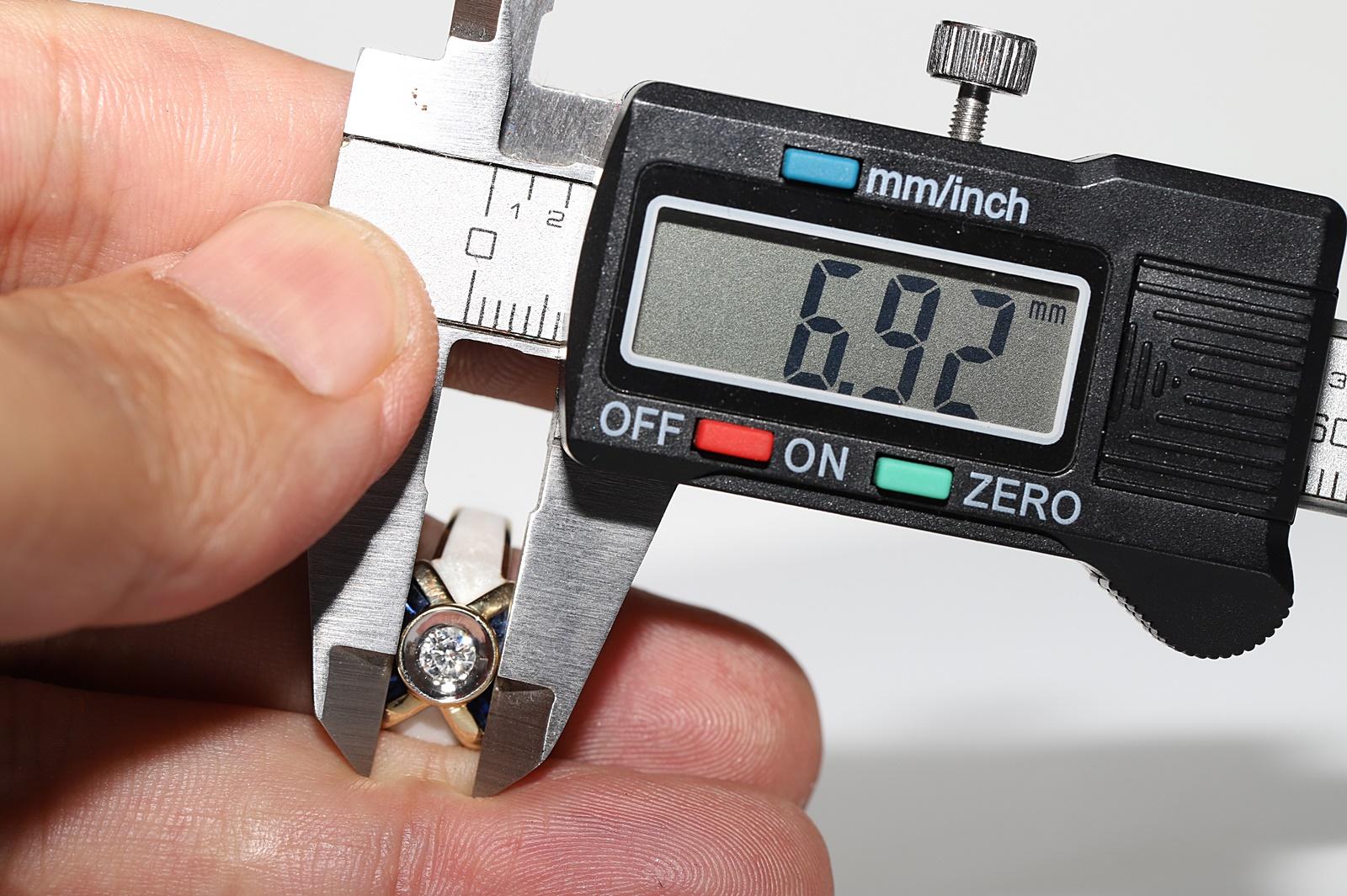 Bague en or 14k ornée de diamants naturels et de saphirs de calibre émaillé en vente 7