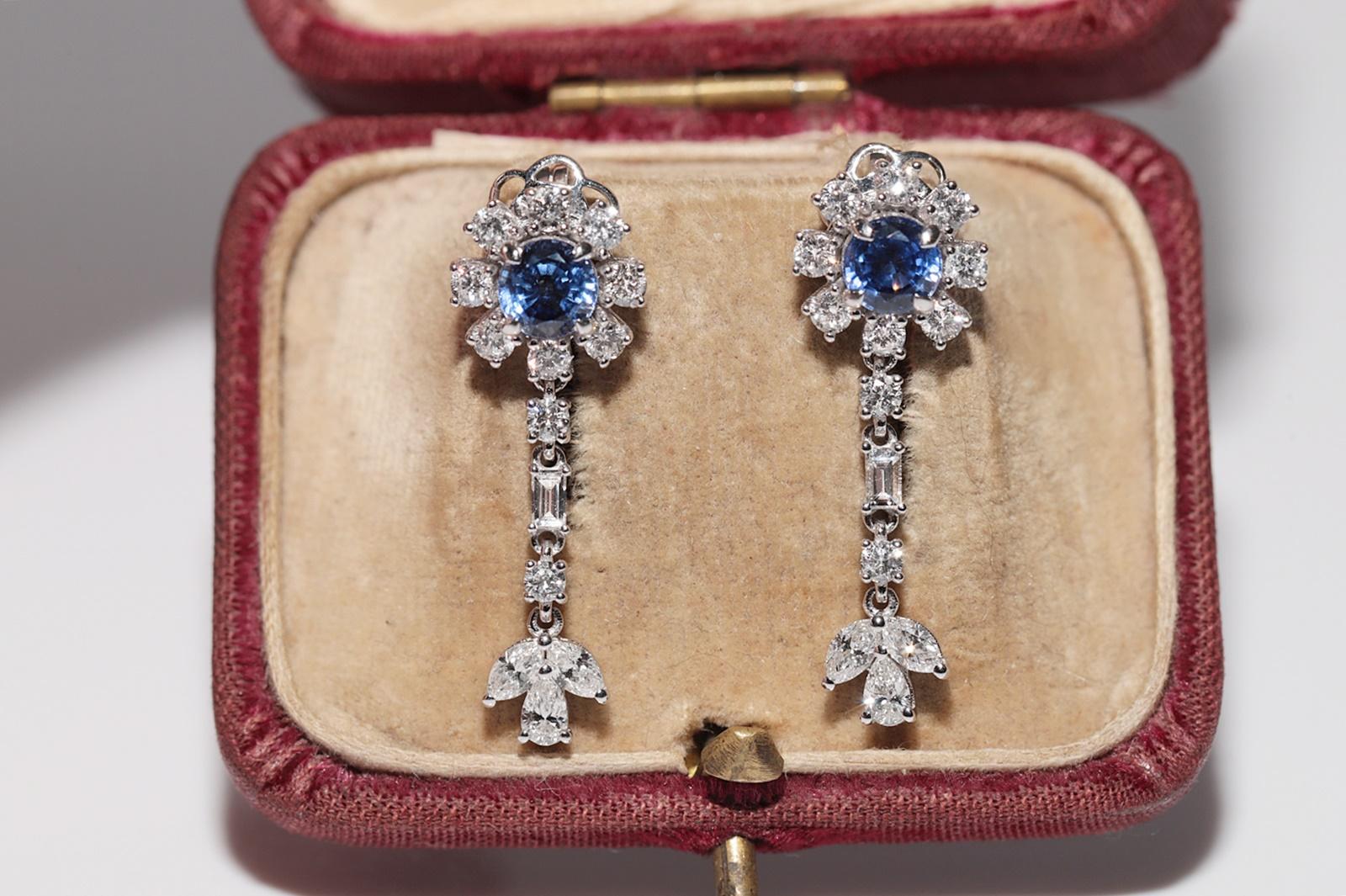 In sehr gutem Zustand.
Das Gesamtgewicht beträgt 4.3 Gramm.
Insgesamt ist der Diamant 1,65 ct.
Insgesamt ist Saphir 1 ct.
Der Diamant ist G-H Farbe und vvs- vs Klarheit.
Die Box ist nicht enthalten.
Bitte kontaktieren Sie uns bei Fragen.