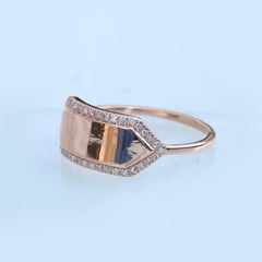 14k Gold Natural Pave Diamond Ring Unique Design Wedding Ring Gift For Women.