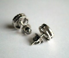 14k Gold Natural Solitaire Diamond Halo Earring Studs