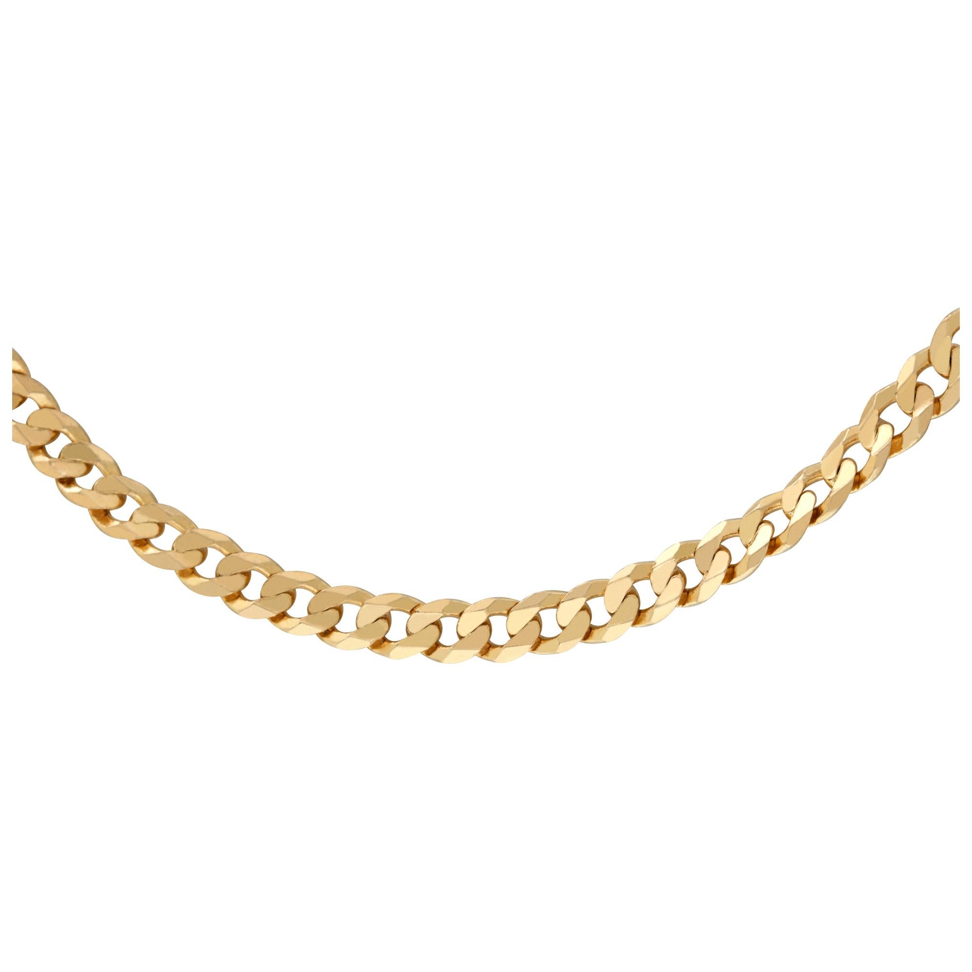 Delicate 14k gold chain. Length 18 inches.Width 3.5mm.
