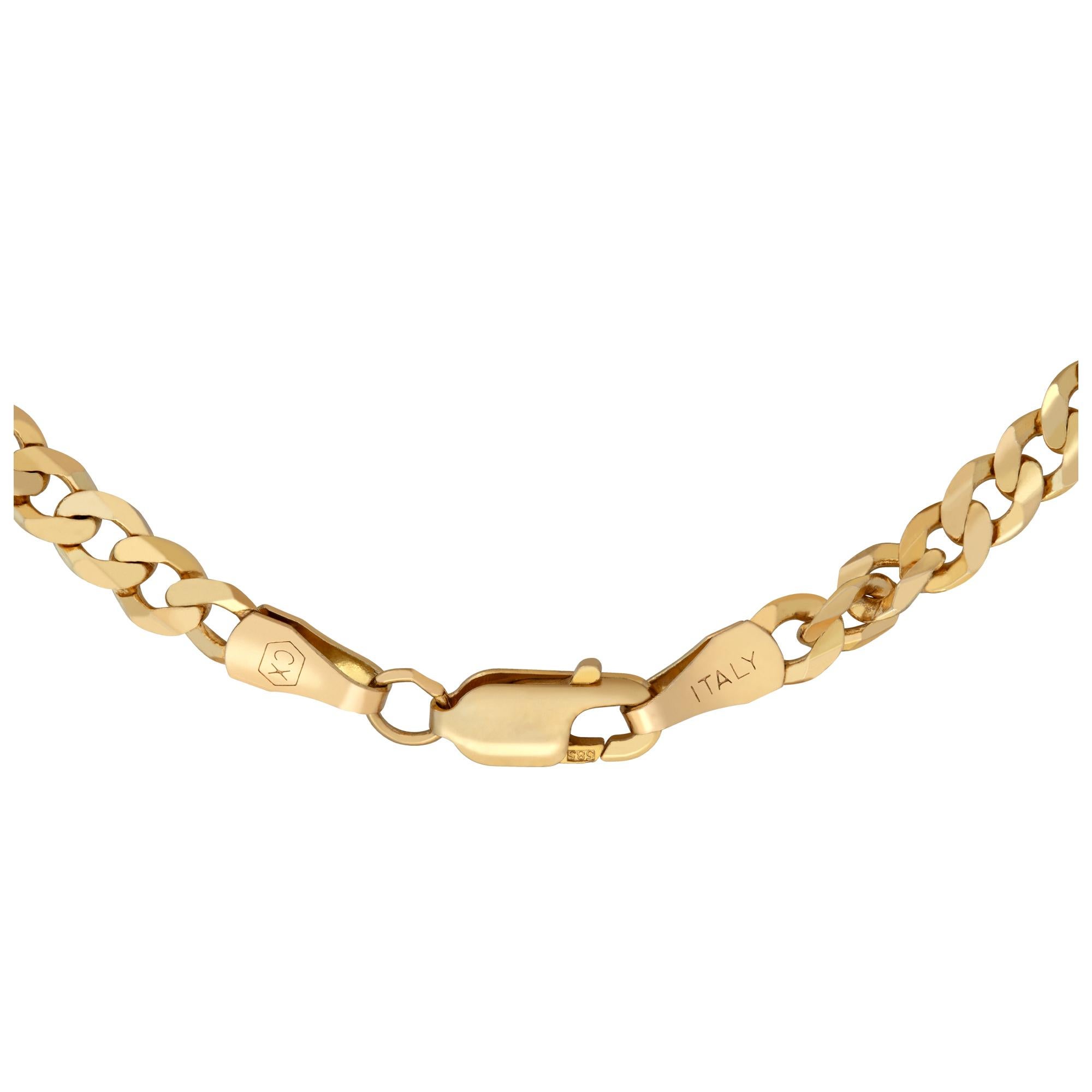 Women's or Men's 14k gold necklace chain