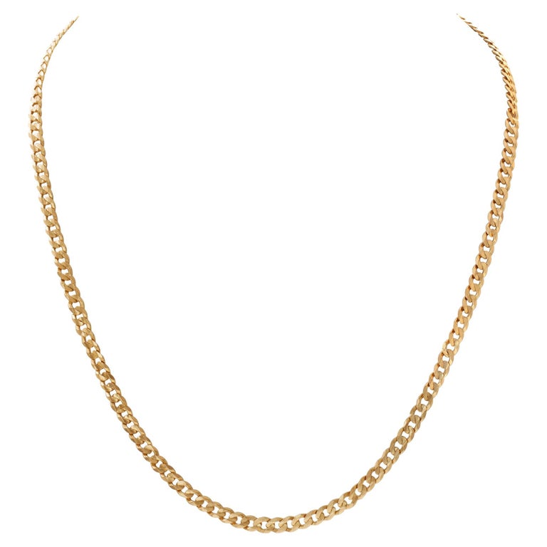 14k gold necklace chain For Sale at 1stDibs