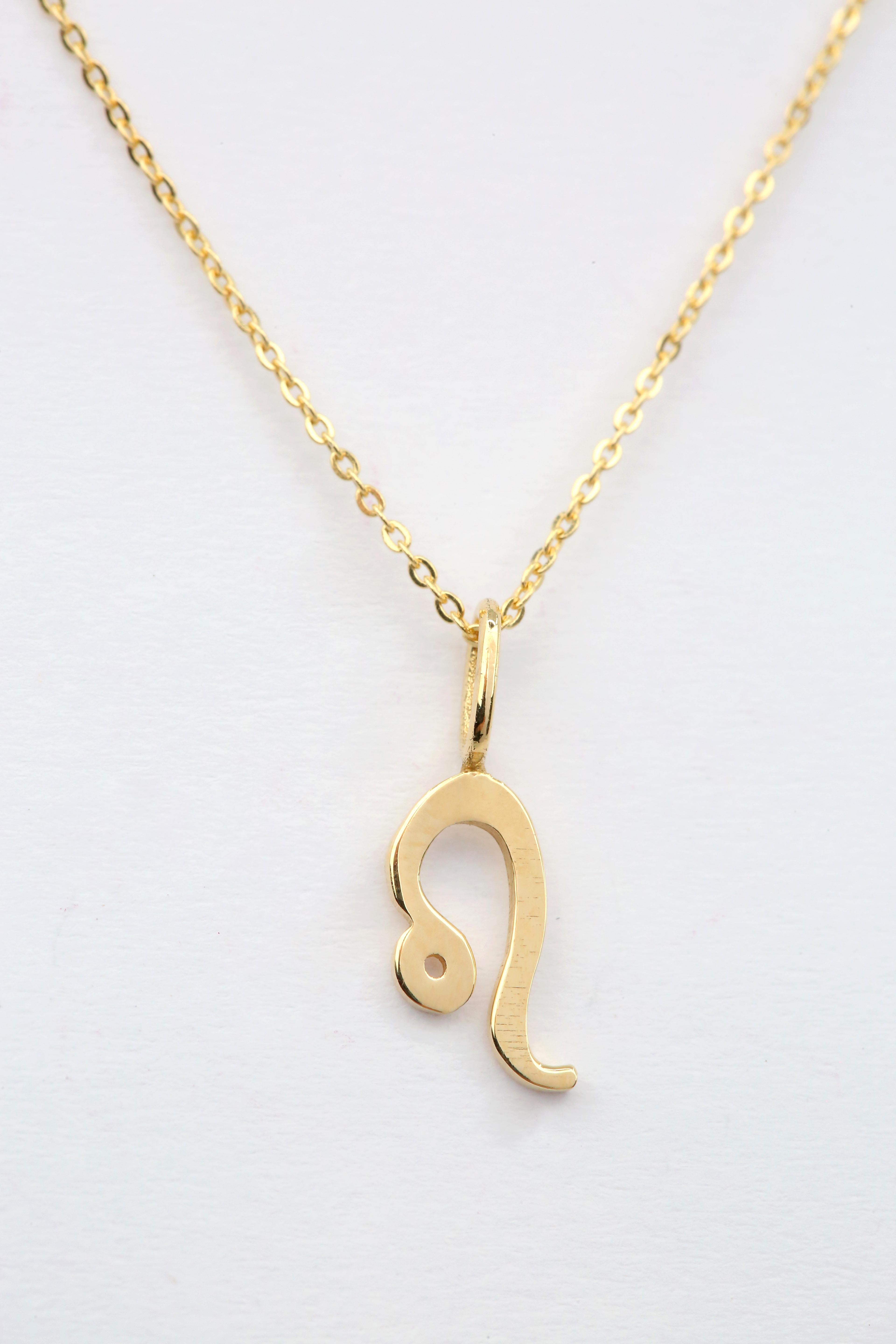 14K Gold Necklace Leo Sign Symbol Zodiac Collection Necklace

*The product is the Leo Zodiac Symbol.

It’s a manual labour product. ‘Handmade’. Fashionable product. 

This necklace was made with quality materials and excellent handwork. I guarantee 
