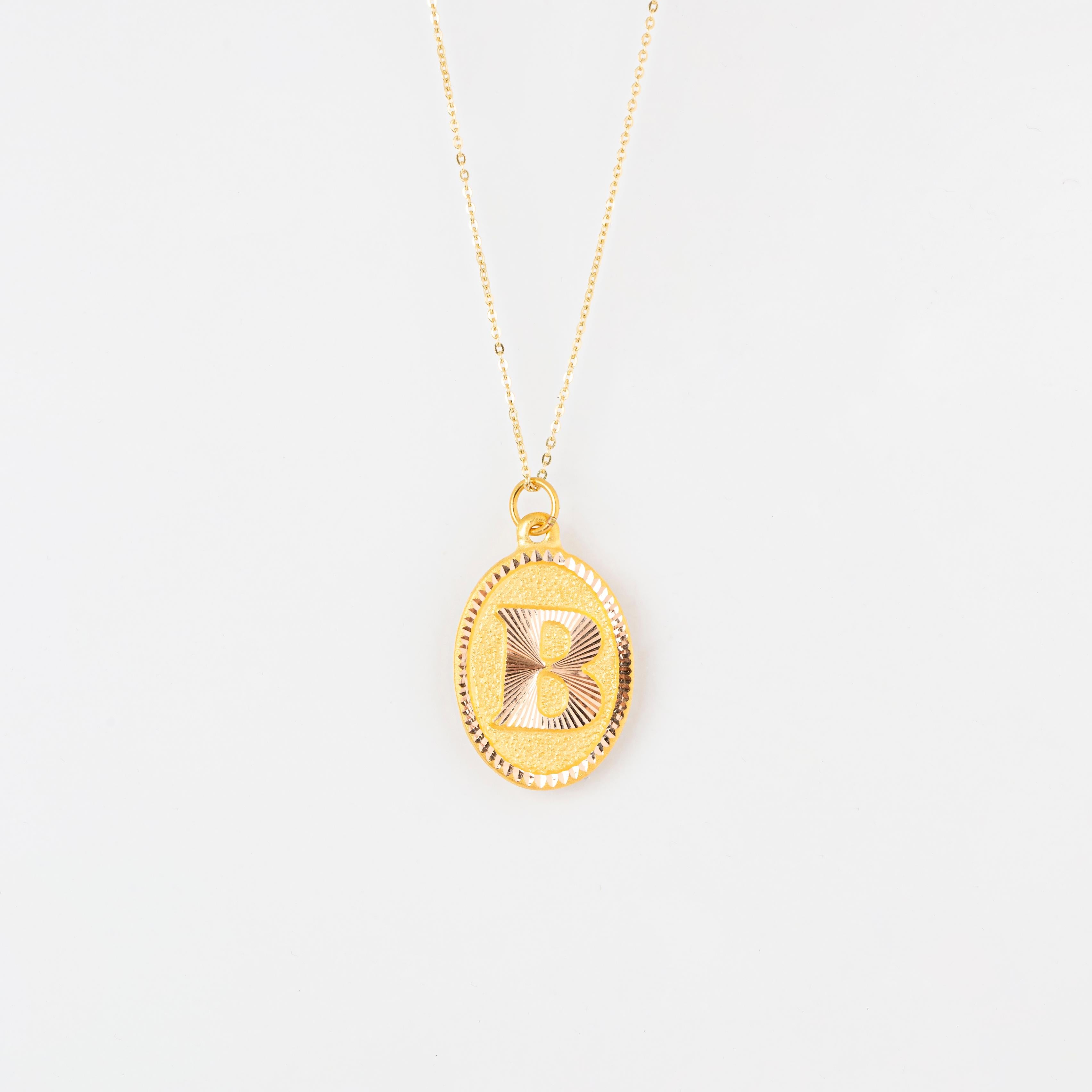 14K Gold Necklaces, Letter Necklace Models, Letter B Gold Necklace-Gift Necklace Models, Daily Necklaces, Letter Jewelry

It's a manual labor product. 'Handmade'. Fashionable product.

This necklace was made with quality materials and excellent