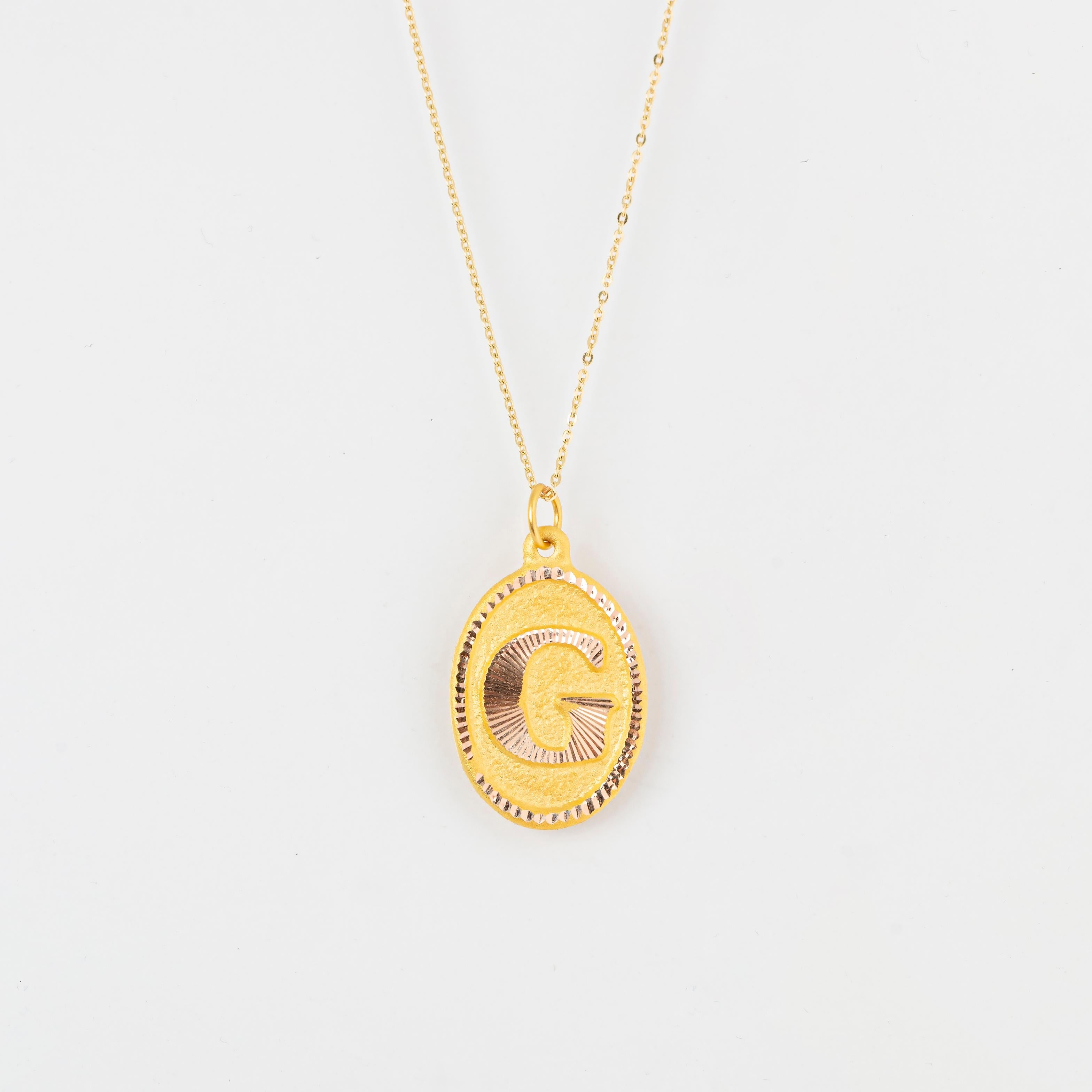 14K Gold Necklaces, Letter Necklace Models, Letter G Gold Necklace-Gift Necklace Models, Daily Necklaces, Letter Jewelry

It's a manual labor product. 'Handmade'. Fashionable product.

This necklace was made with quality materials and excellent