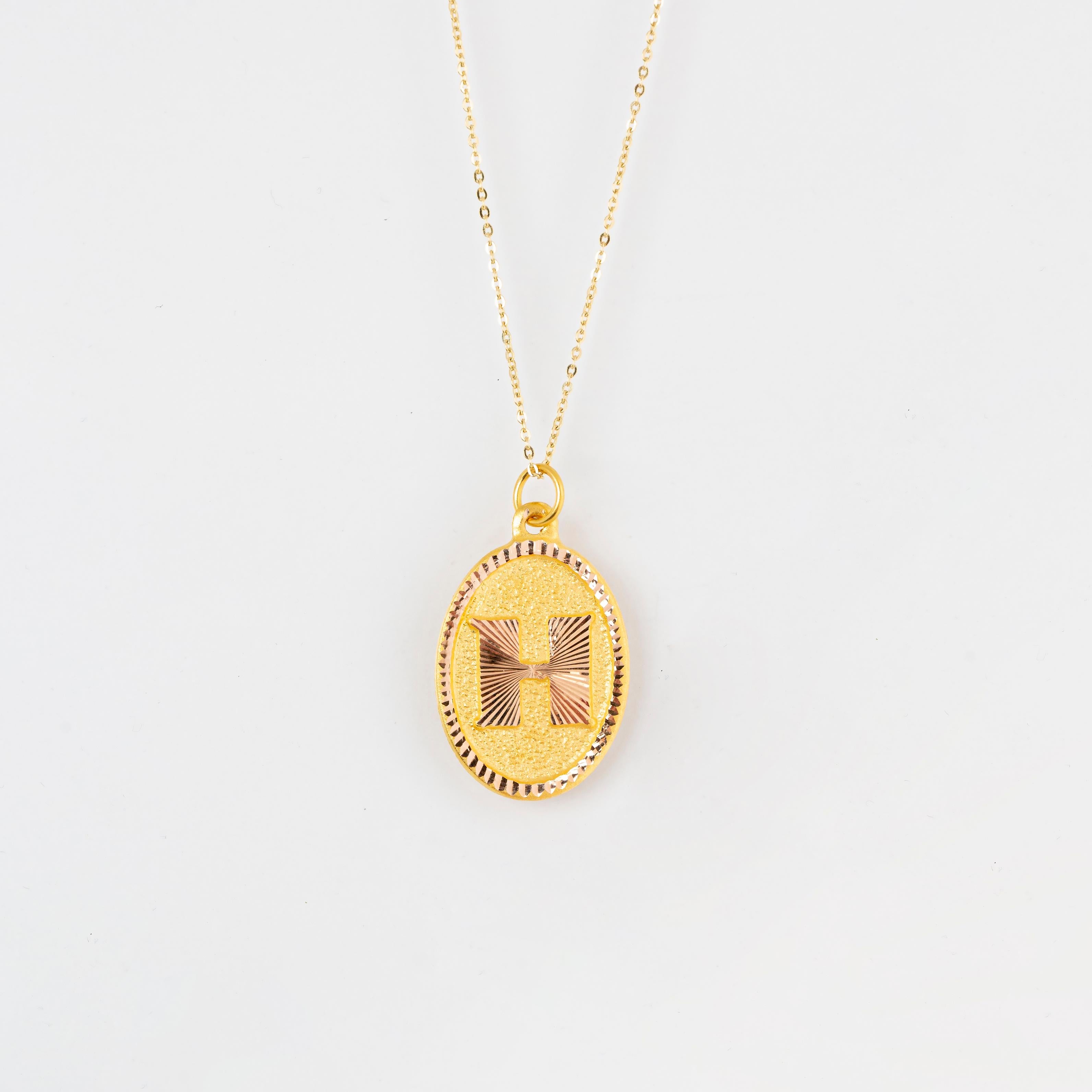 14K Gold Necklaces, Letter Necklace Models, Letter H Gold Necklace-Gift Necklace Models, Daily Necklaces, Letter Jewelry

It's a manual labor product. 'Handmade'. Fashionable product.

This necklace was made with quality materials and excellent