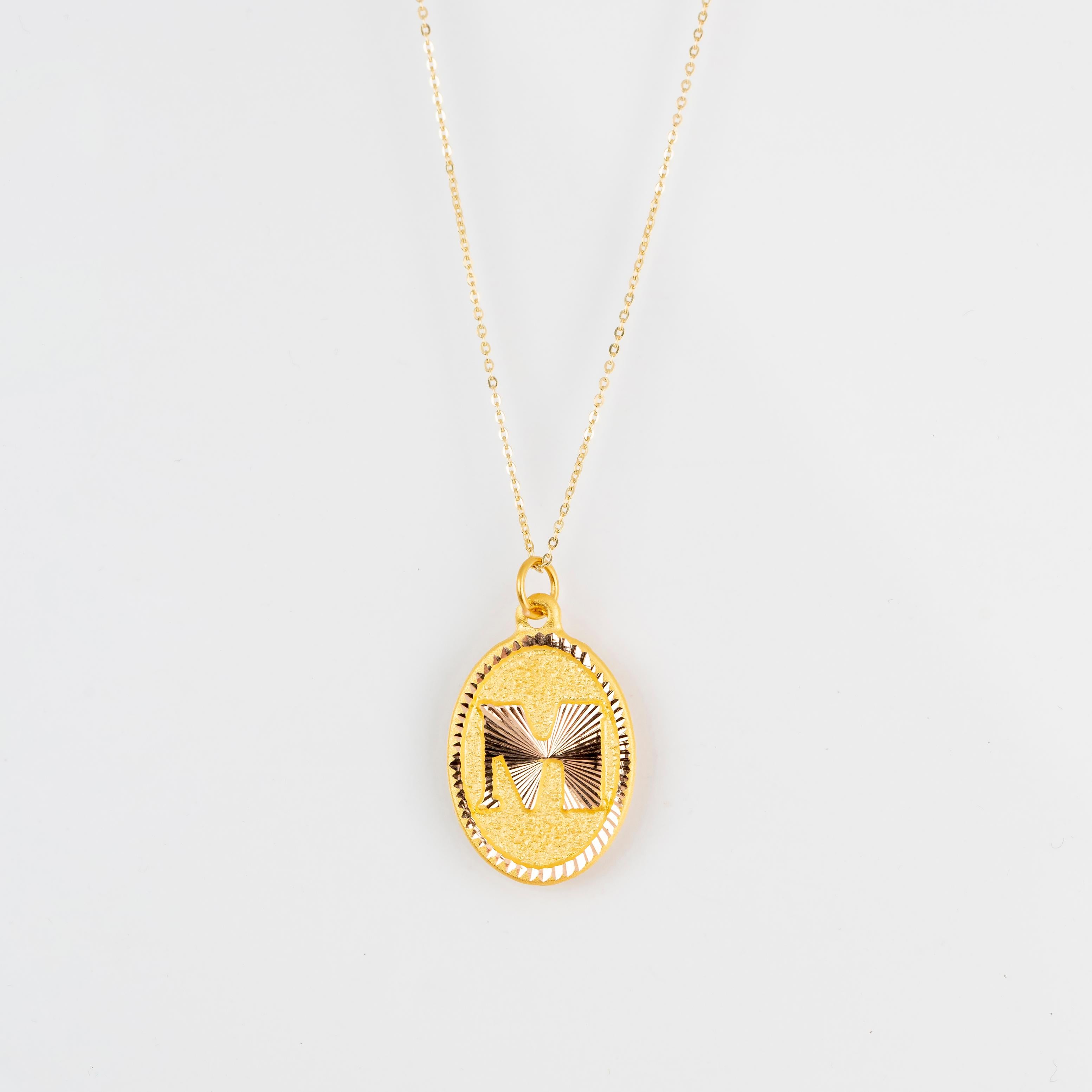 14k Gold Halsketten, Buchstaben Halskette Modelle, Buchstabe K Gold Halskette-Gift Halskette im Zustand „Neu“ im Angebot in ISTANBUL, TR