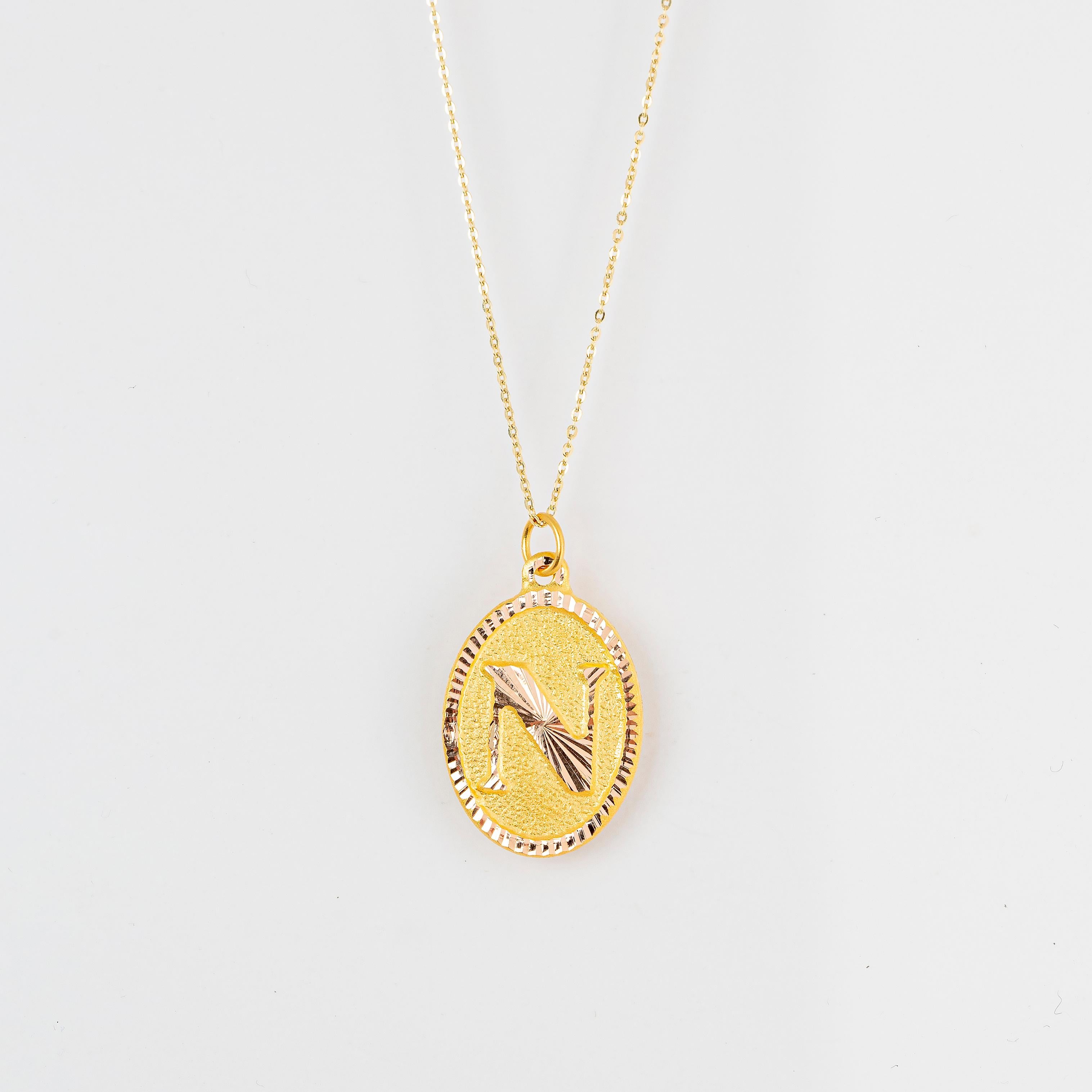 14K Gold Necklaces, Letter Necklace Models, Letter N Gold Necklace-Gift Necklace Models, Daily Necklaces, Letter Jewelry

It's a manual labor product. 'Handmade'. Fashionable product.

This necklace was made with quality materials and excellent