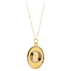 14k Gold Necklaces, Letter Necklace Models, Letter O Gold Necklace-Gift Necklace