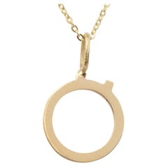 14k Gold Necklaces, Letter Necklace Models, Letter Ö Gold Necklace-Gift Necklace