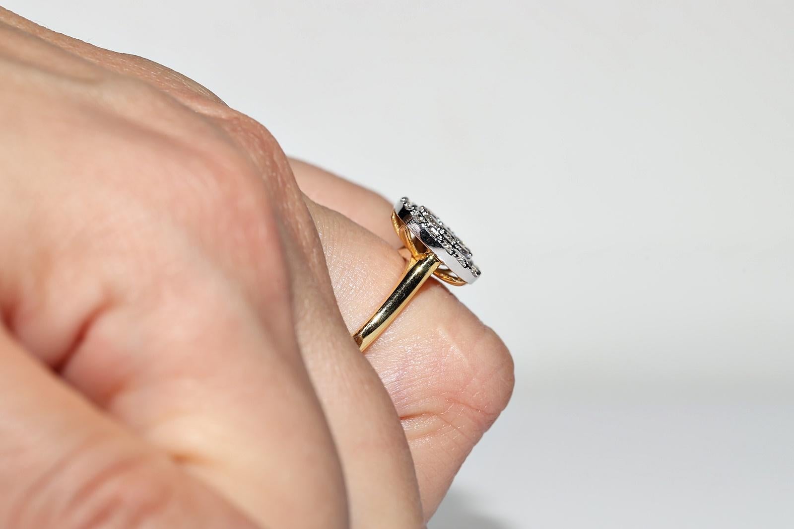 Brilliant Cut 14k Gold New Made Natural Diamond Decorated Cocktail Ring For Sale