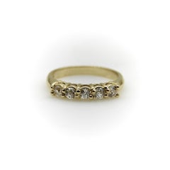 14K Gold Old European Cut Signature Five-Stone Ring