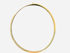 14K Gold Omega Link Necklace