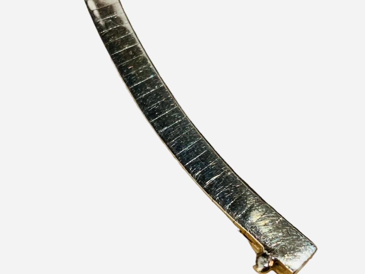 Collana A Link Omega in oro 14K in vendita 2