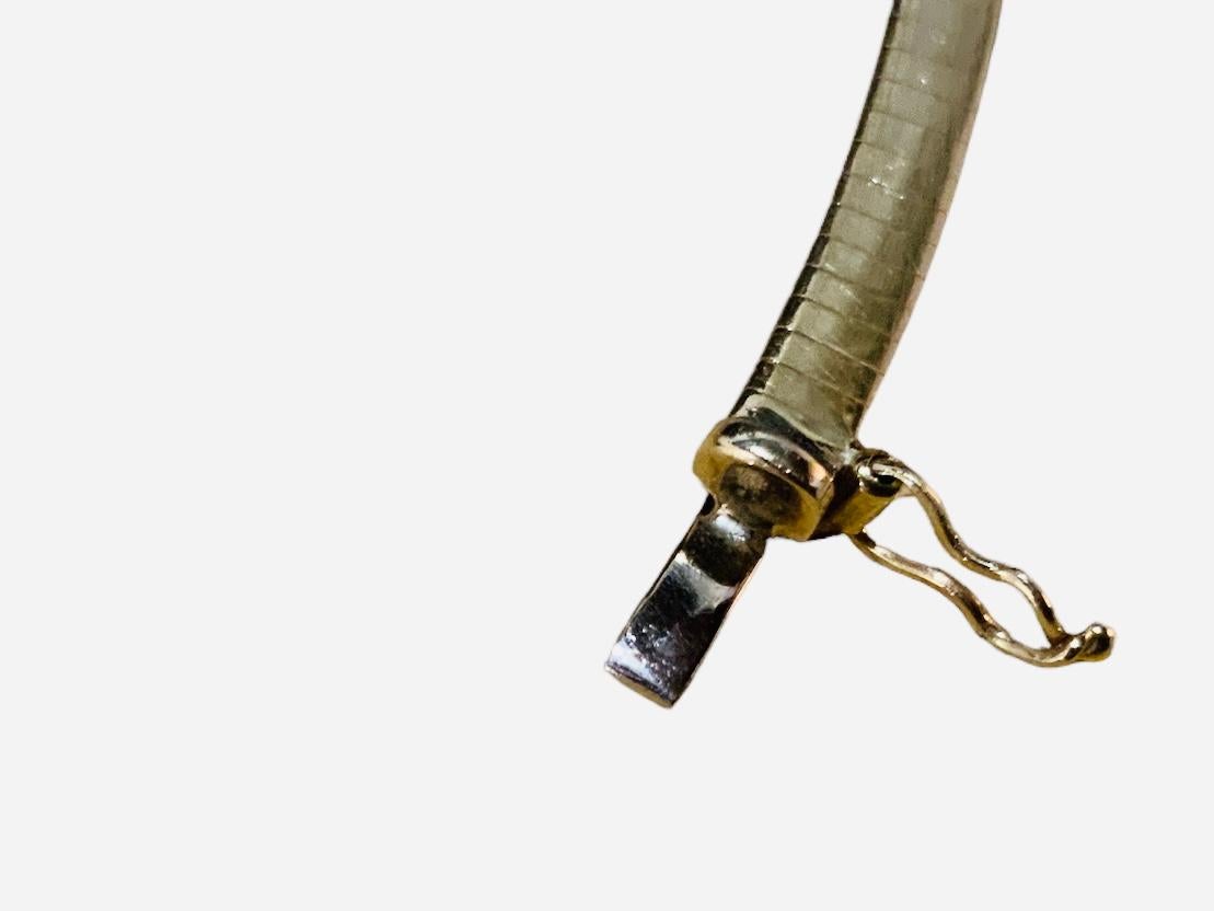 Collana A Link Omega in oro 14K in vendita 4