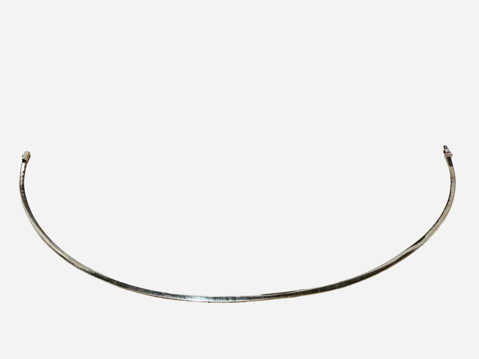 Collana A Link Omega in oro 14K in vendita 5