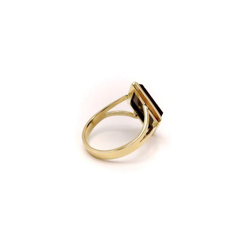 14K Gold Onyx Grand Tour Micro Mosaic Ring For Sale 1