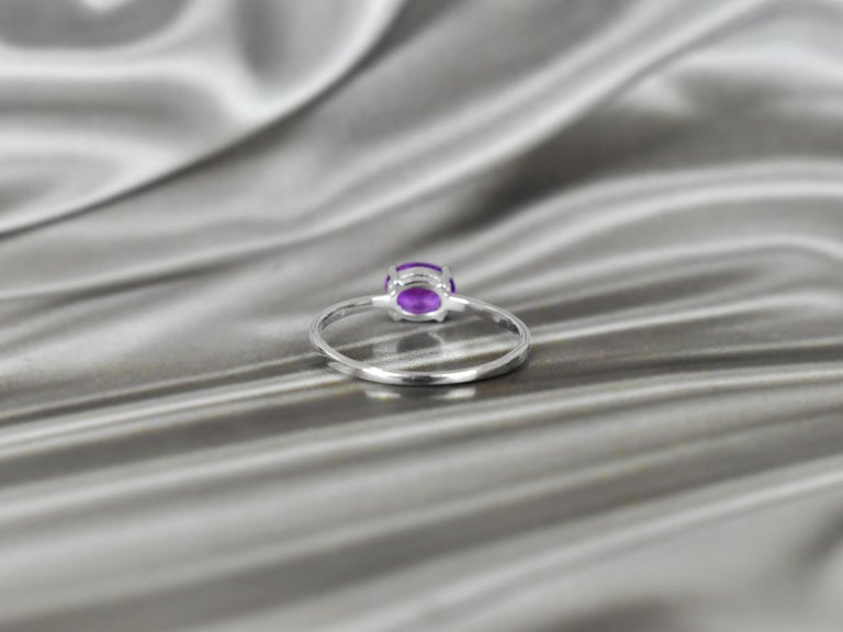 Customizable 14k Gold Oval Gemstone 5.2x7 mm Oval Gemstone Ring Oval ...