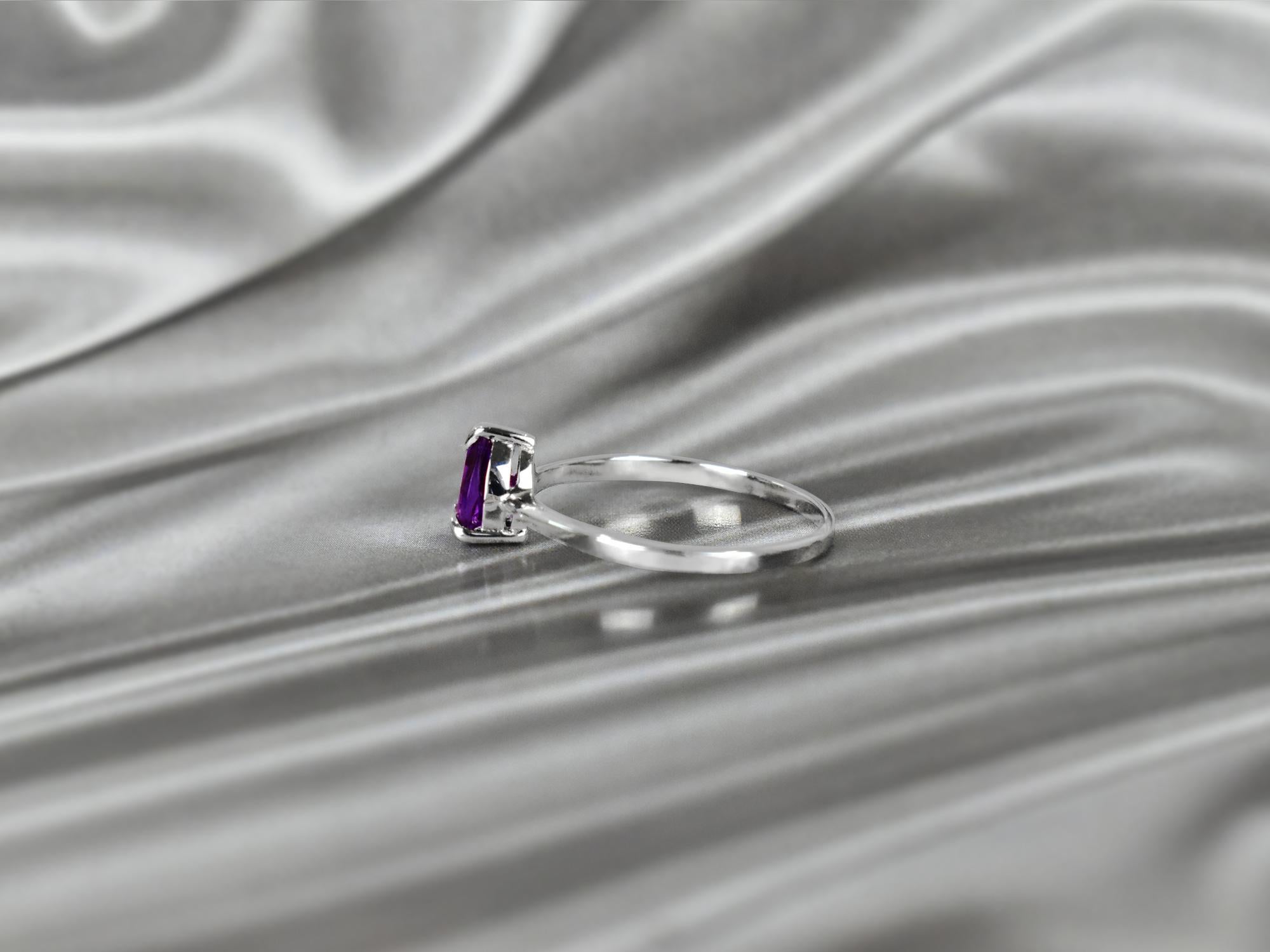 For Sale:  14k Gold Pear Gemstone 7x5 mm Pear Gemstone Ring Birthstone Ring Engagement Ring 10