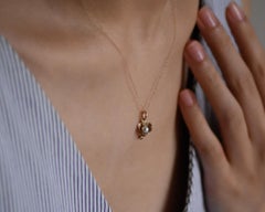 14k Gold Pearl Lily Necklace by Franny E