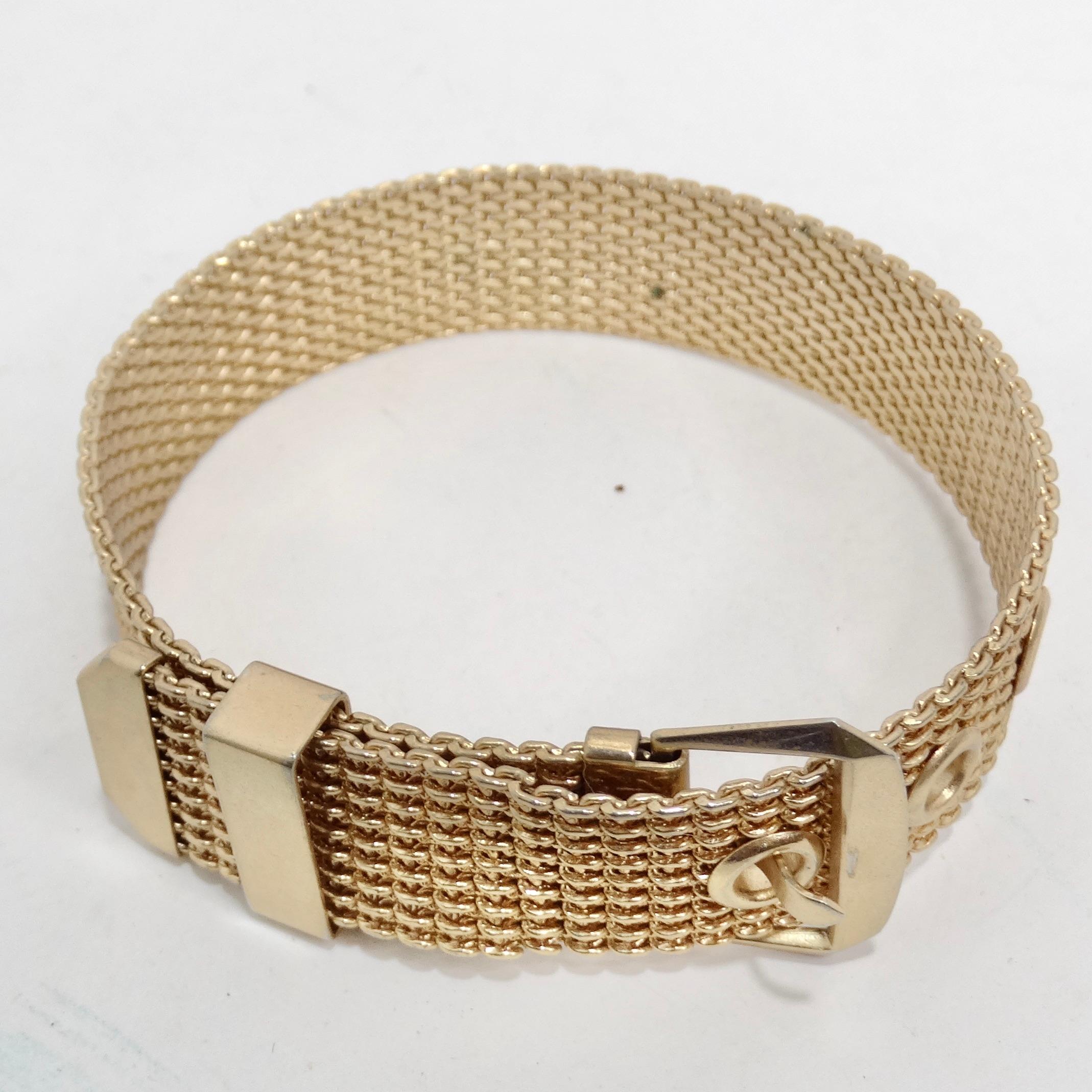 14K Gold Plated Belt Bracelet 2