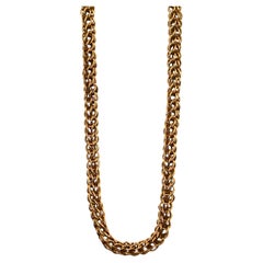 14k Gold Plated Rope Chain Necklace