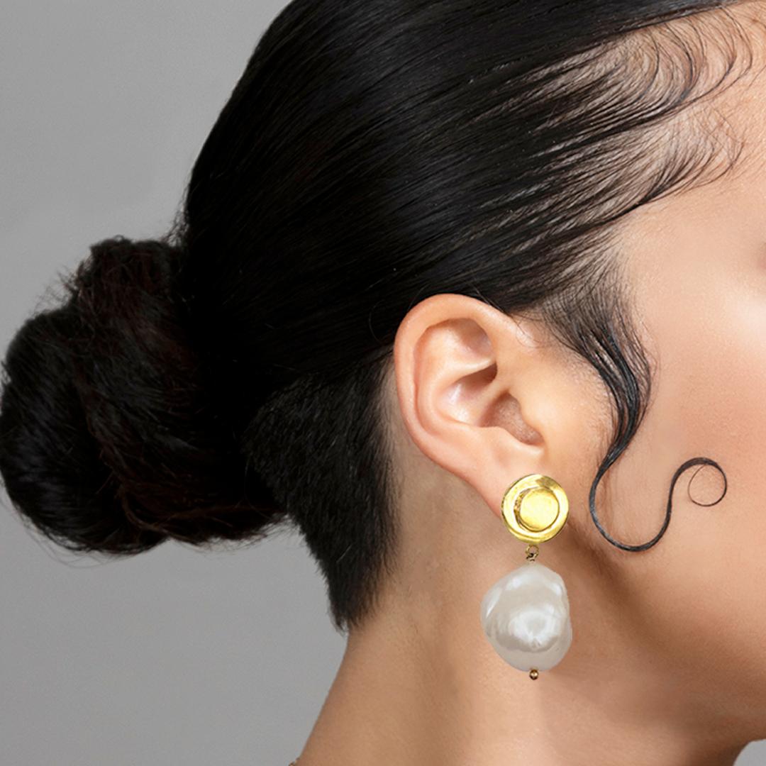 katie white earrings