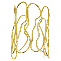 KACY - 14k gold plated cuff bracelet