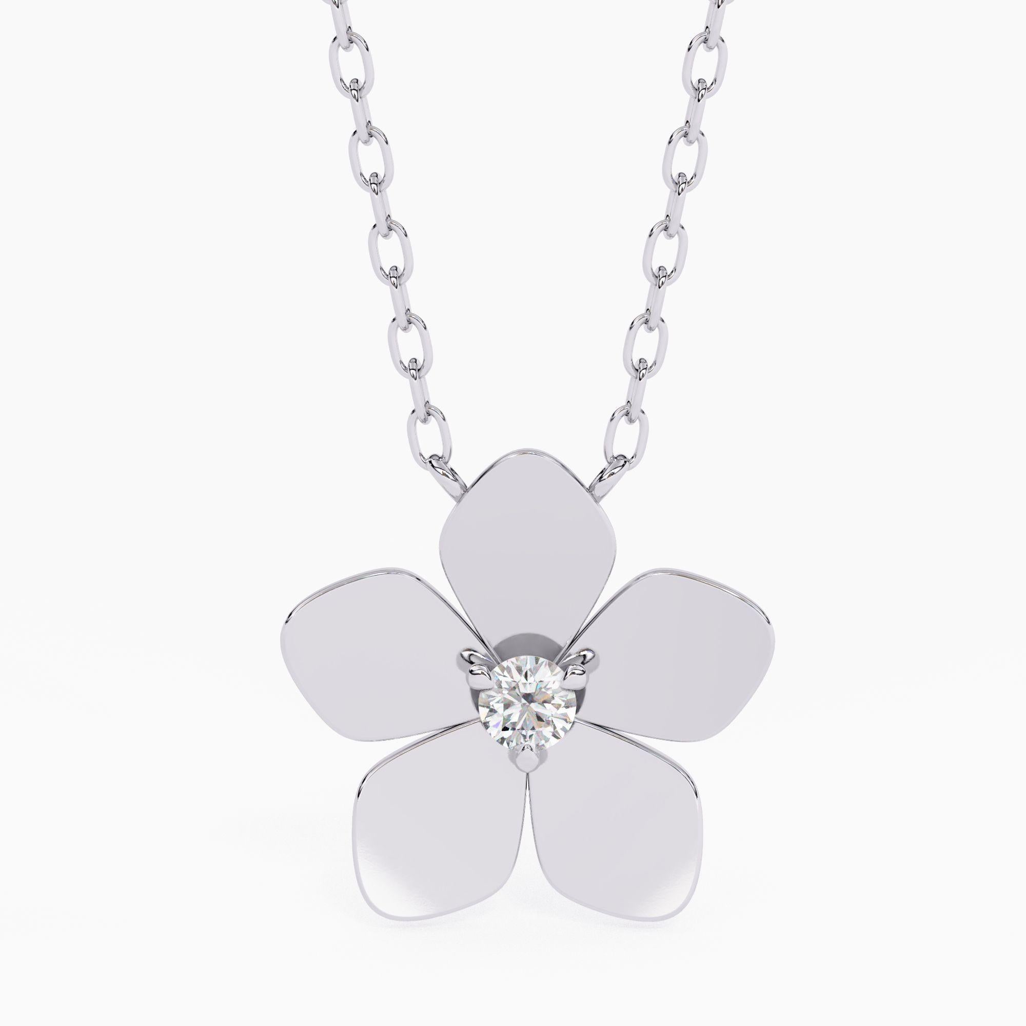 PRODUCT DETAILS
Metal Type: 14K Gold
Pendant Height x Width: 10mm x 10mm
Total Diamond Weight & Pendant Overall Size: 0.03 Ct (2mmx2mm)
Total Diamond Count: 1
Average Diamond Clarity: SI
Average Diamond Colour: G/H
Chain Length: 16-18 inch
Clasp: