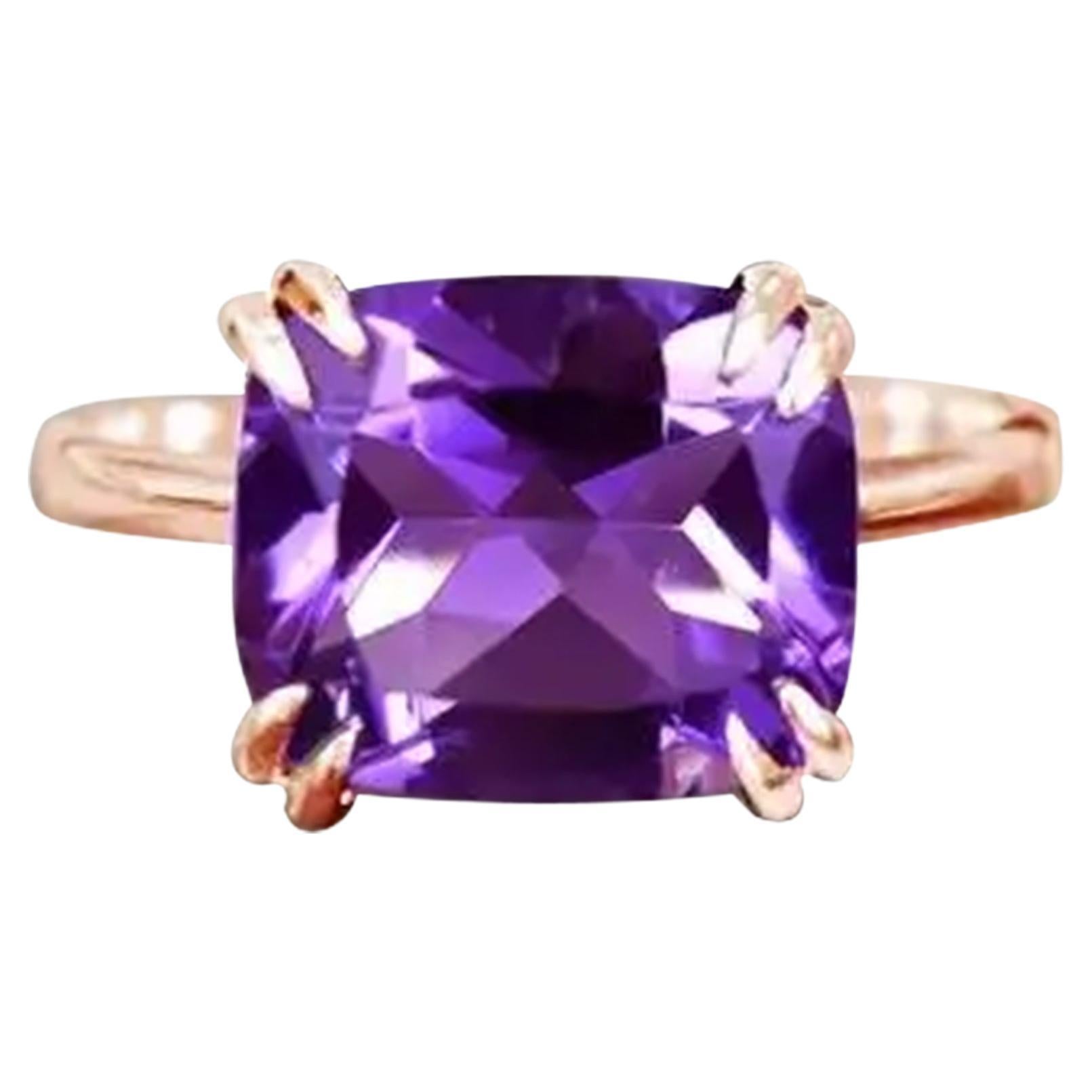 For Sale:  14k Gold Cushion 12x10 mm Rectangle Gemstone Ring Gemstone Engagement Ring