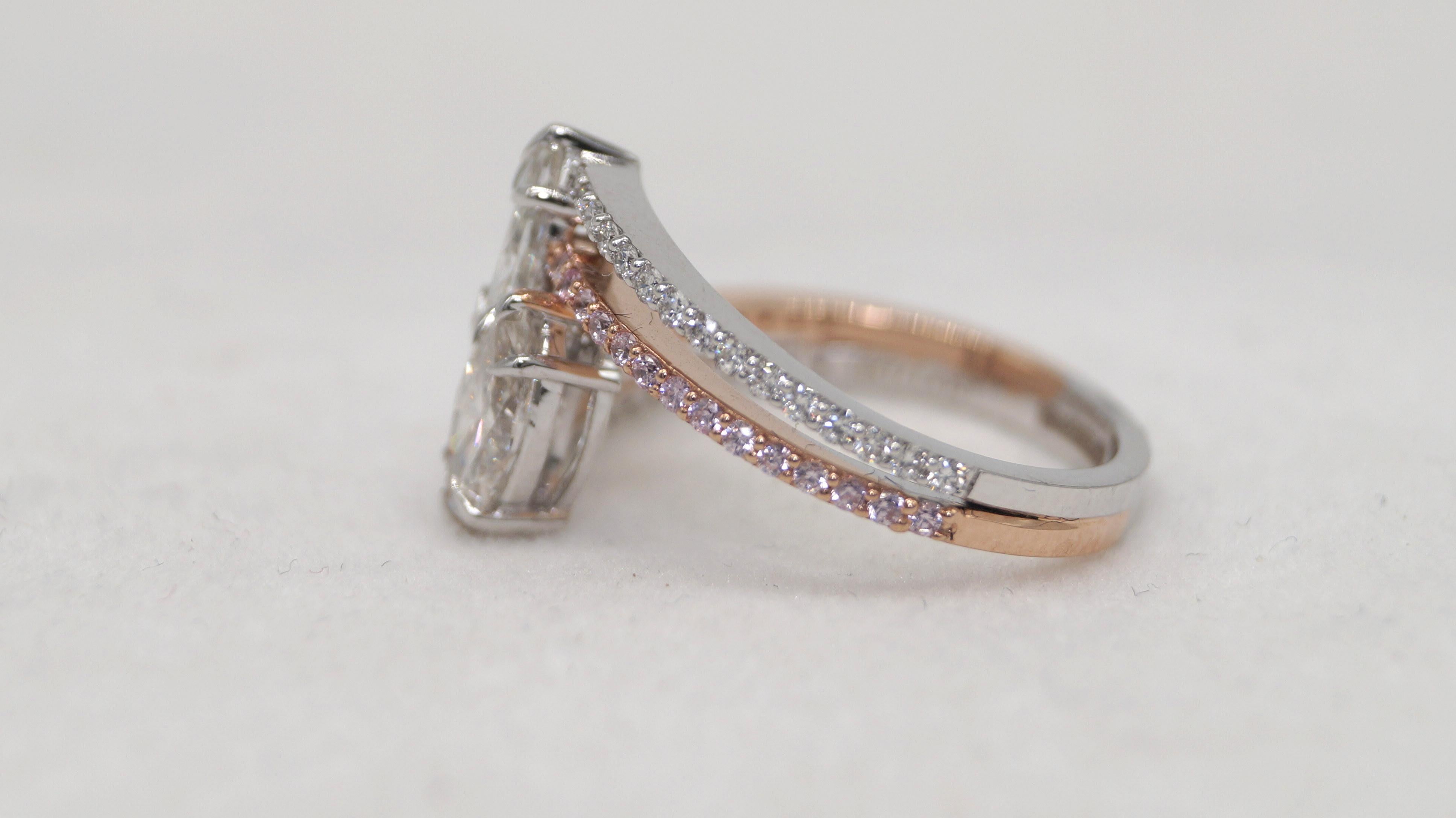 Brilliant Cut 14k Gold Ring Certified Moissanite Diamond rose gold yellow gold ring For Sale