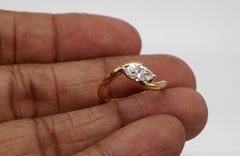 14k Gold Ring Certified Moissanite Ring Round Solitaire Diamond Ring 14k Gold