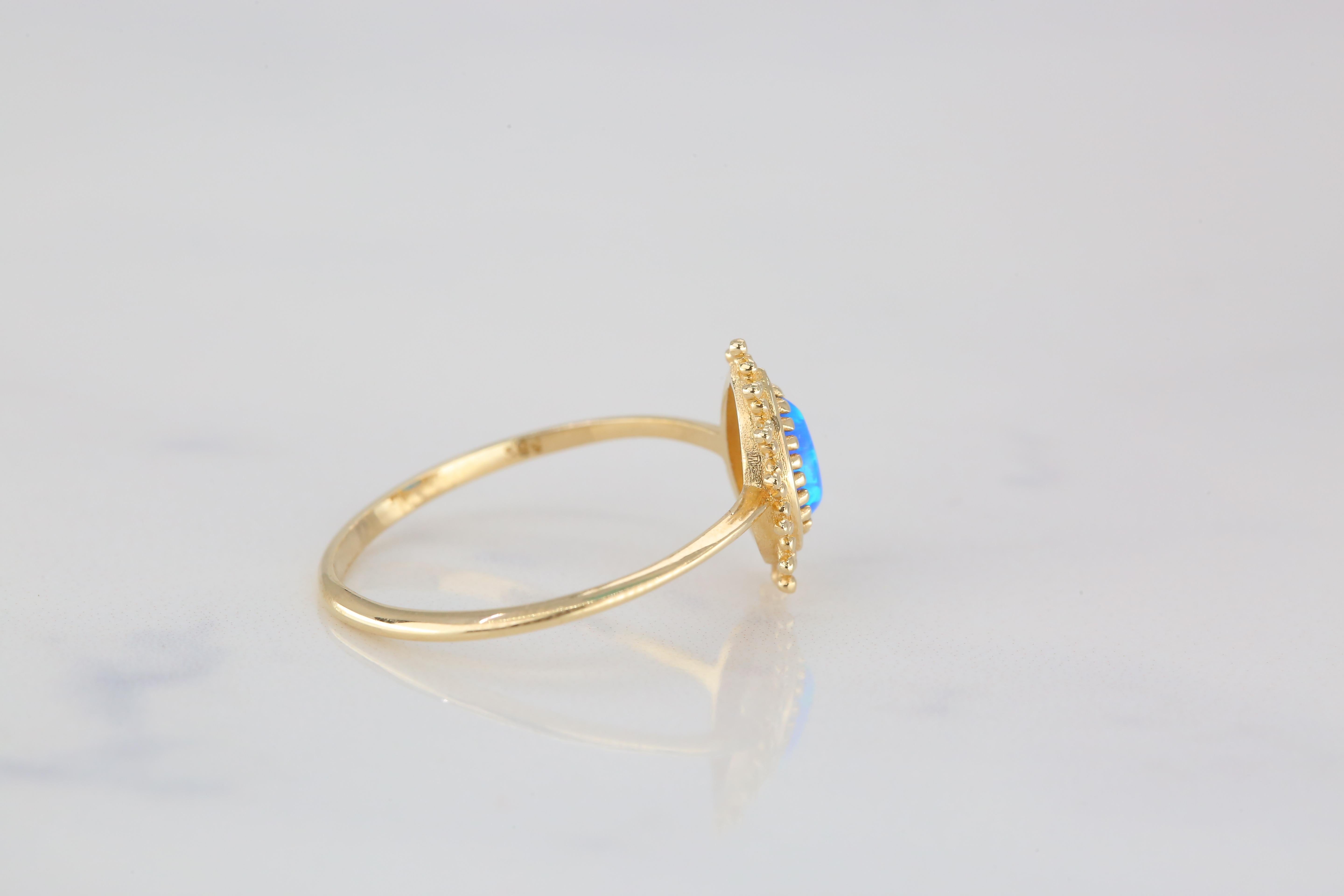 For Sale:  14k Gold Ring, Daily Gold Jewelry, Gift Rings, Combined Ring, Stone Ring 5