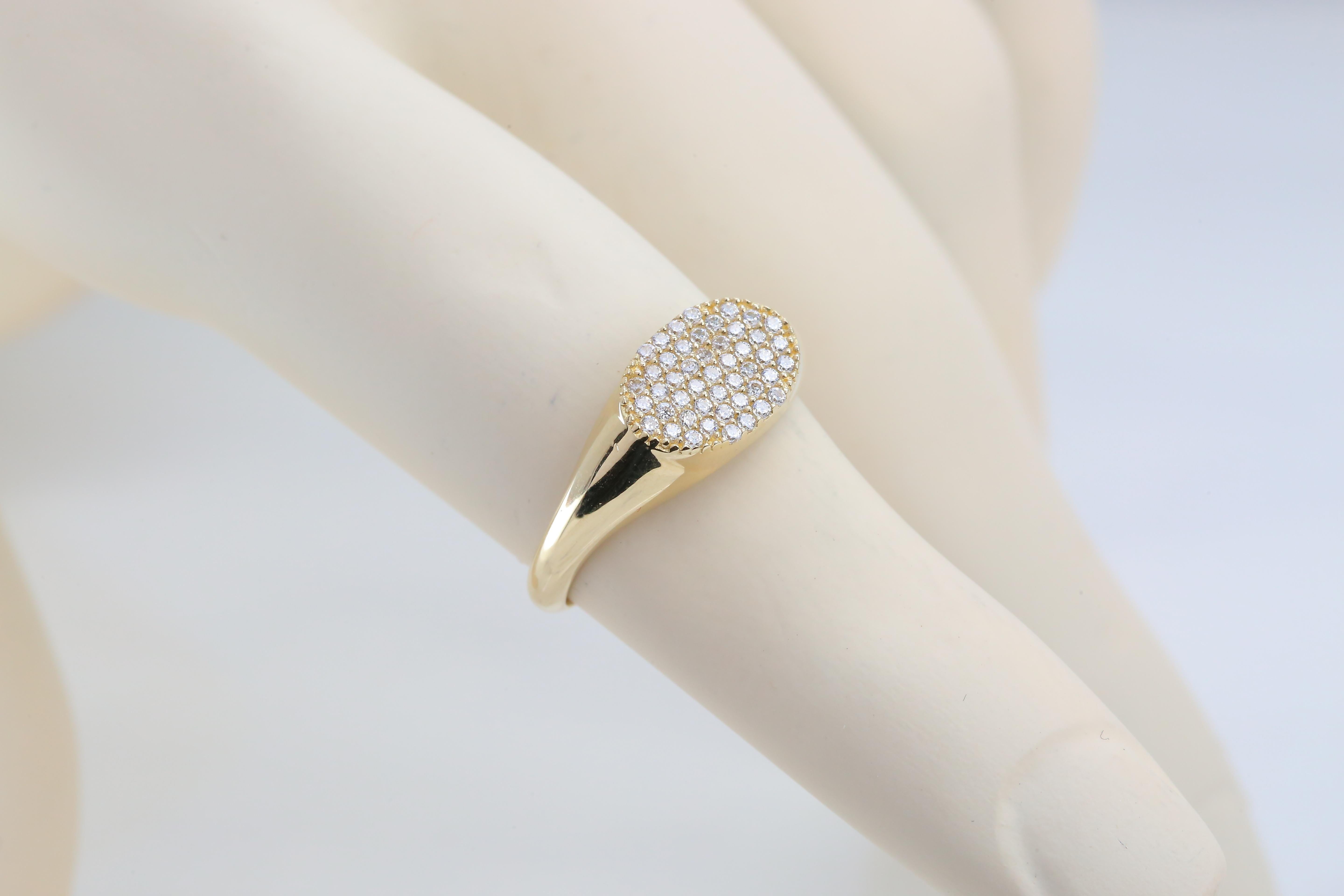 For Sale:  14k Gold Ring, Daily Gold Jewelry, Gift Rings, Combined Ring, Stone Ring 8