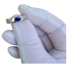 14k Gold Ring for Men with Blue Sapphire