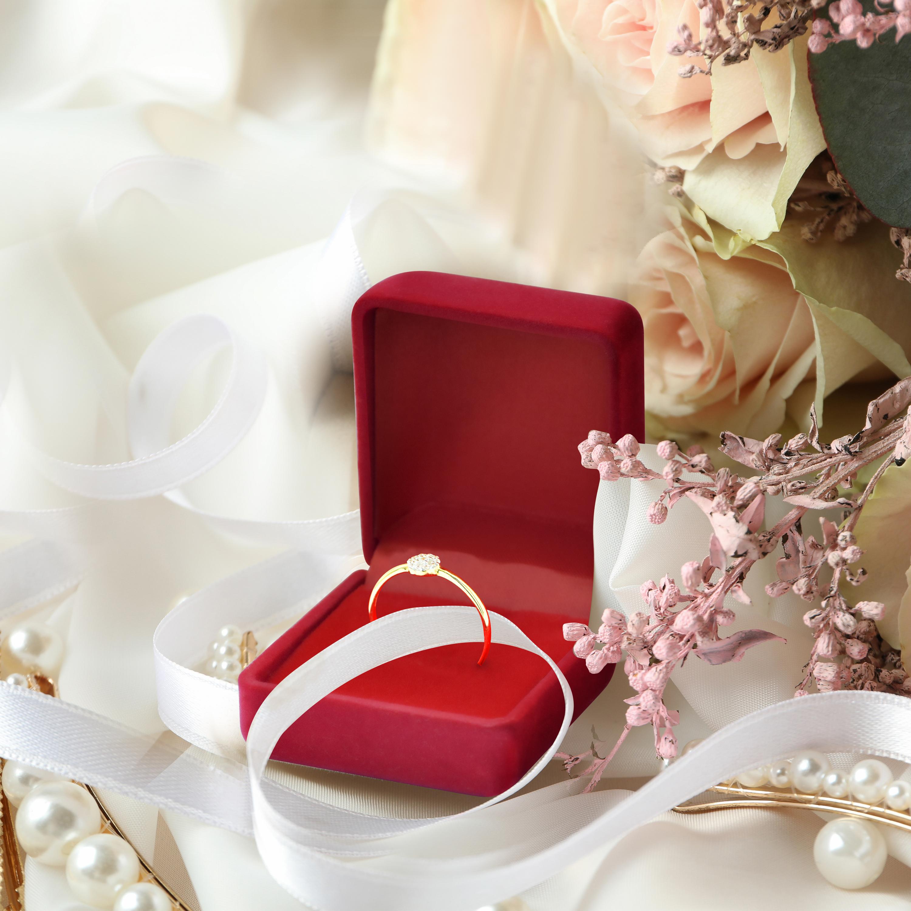 For Sale:  14k Gold Ring Halo Diamond Ring Engagement Ring Wedding Ring 8