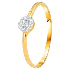 Used 14k Gold Ring Halo Diamond Ring Engagement Ring Wedding Ring