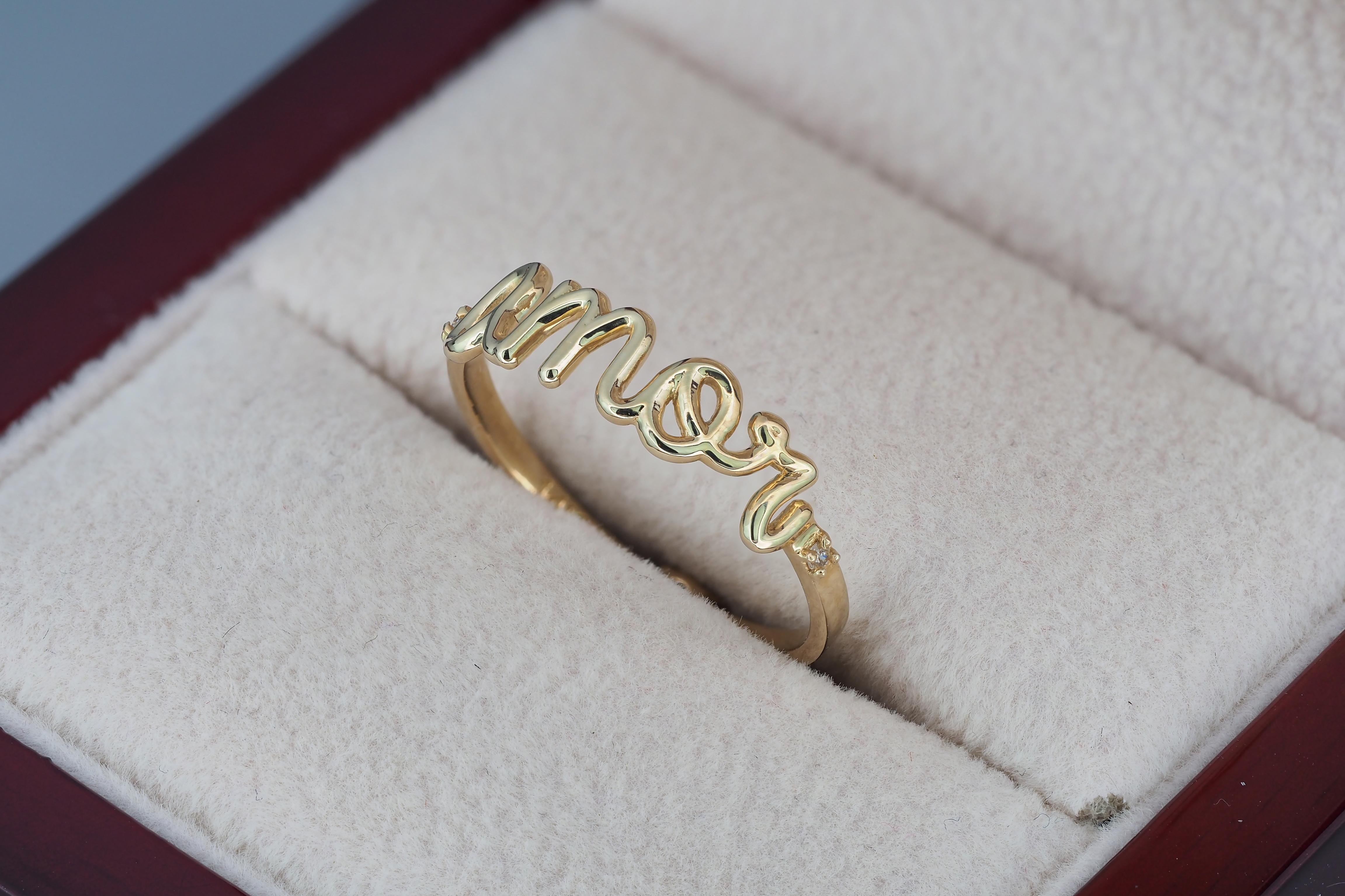 For Sale:  Round Ruby,  Diamonds Amore 14k gold ring 13