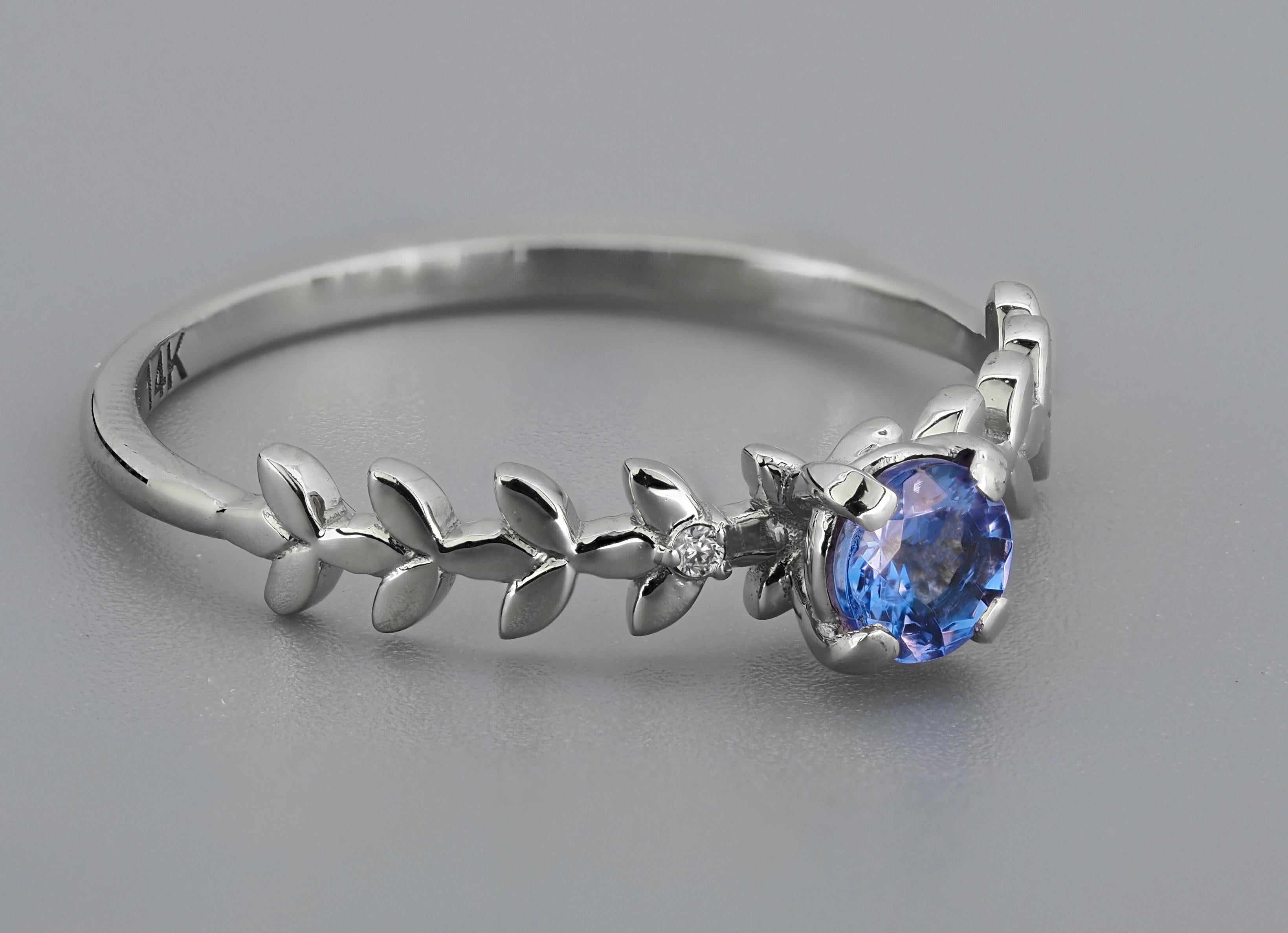 For Sale:  Tanzanite 14k gold ring 2