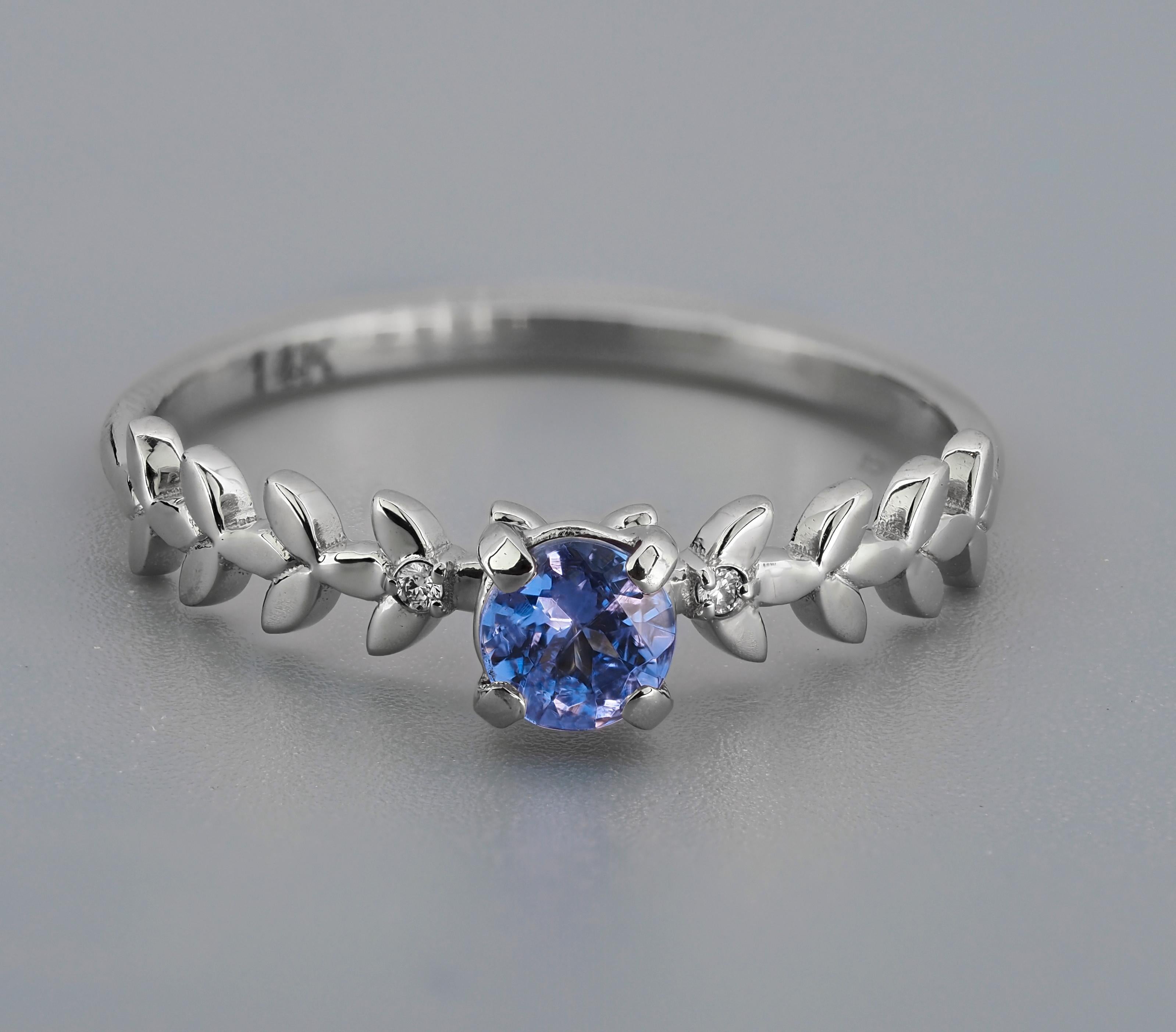 For Sale:  Tanzanite 14k gold ring 3