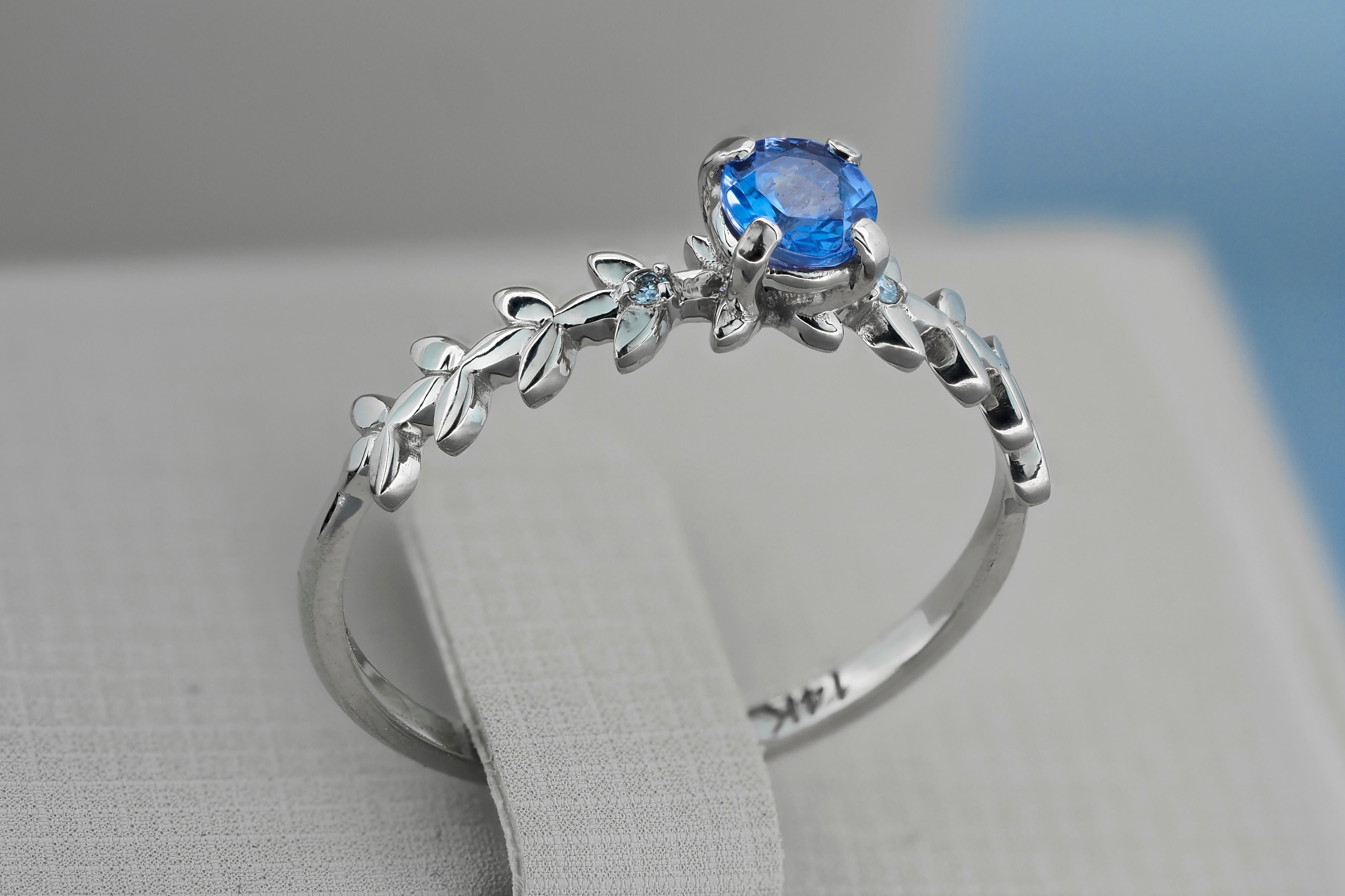 For Sale:  Tanzanite 14k gold ring 6